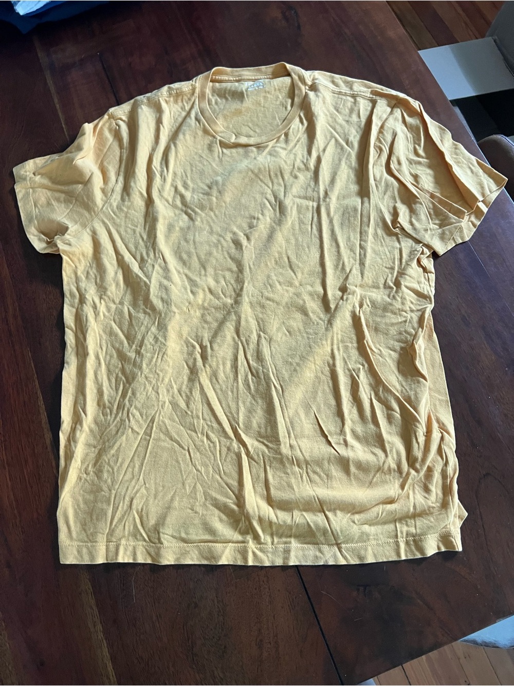 Men’s Yellow J Crew T Shirt | Large